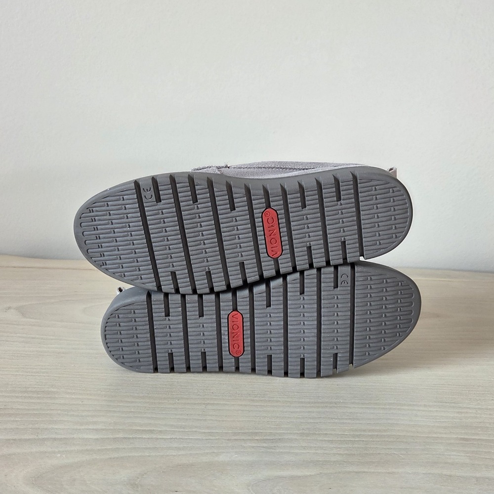 Vionic Uptown Loafers Size 7.5 Grey Penny Shoes Orthotic Comfort - Picture 9 of 12